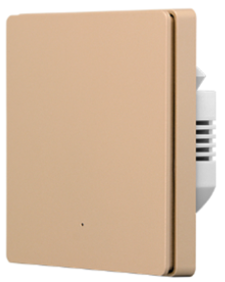 Tuya 1G Zigbee Push Button Switch with Neutral Line, 500W Load, Compatible with Alexa & Google Home, Zigbee 802.15.4 Wireless Standard